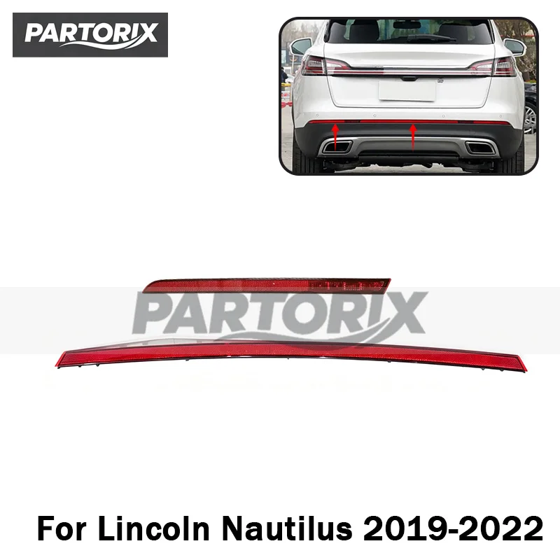 Rear Bumper Light For Lincoln Nautilus 2019-2022 Reverse Lamp Foglamp Reflector Lamp Rear Brake Light