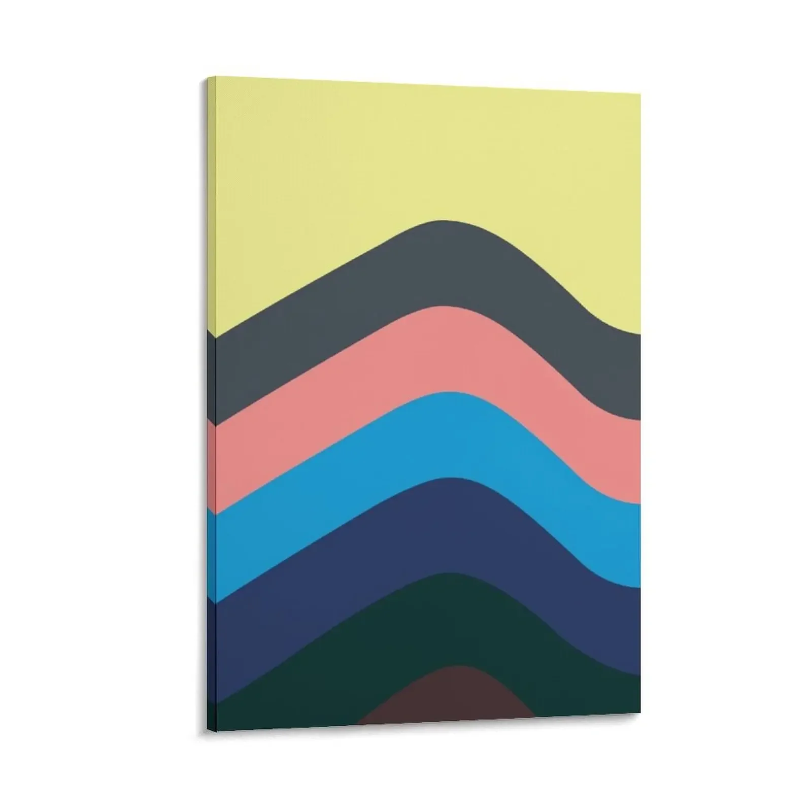 

Retro Californian Waves Canvas Painting luxury home decor Paintings on canvas for living room