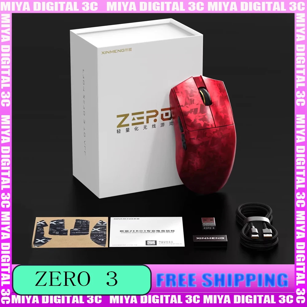 

Игровая мышь ZERO3 E-sports, беспроводная Bluetooth, PAW3950, легкая, из композитного углеродного волокна, для офиса и компьютера, для FPS-игр