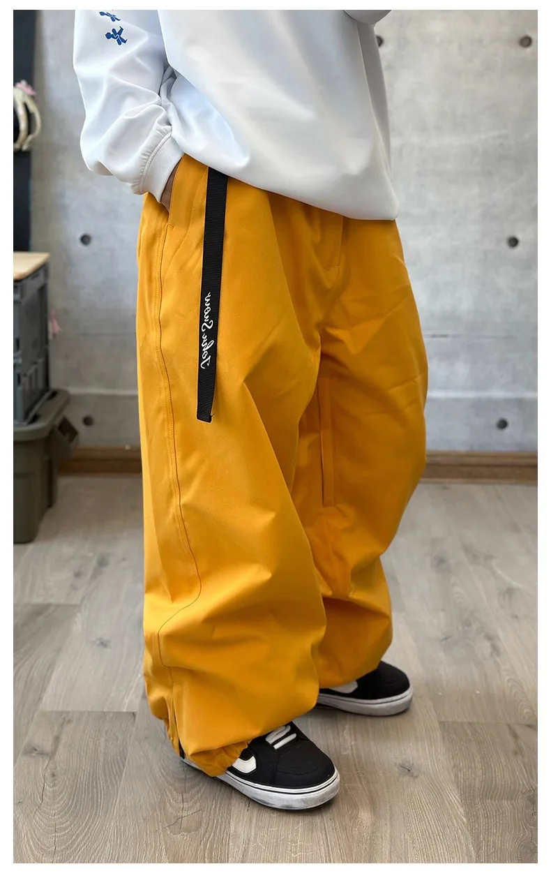 John Snow Winter Herren- und Damen-wasserdichte Skihose, warme, atmungsaktive Schnee-Frauenhose, Outdoor-Snowboardbekleidung, männliche Hose – Detail 17