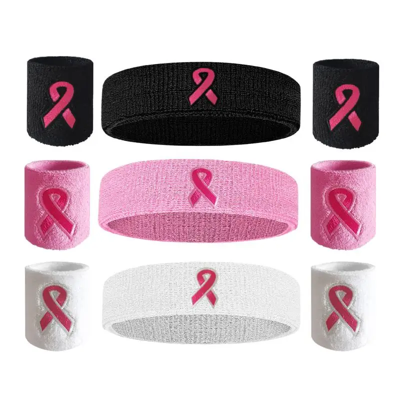 

Wrist Sweat Bands For Men Breathable Sweatband Set Cancer Awareness Sweatbands Cancer Awareness Wristbands Stretchable Tennis