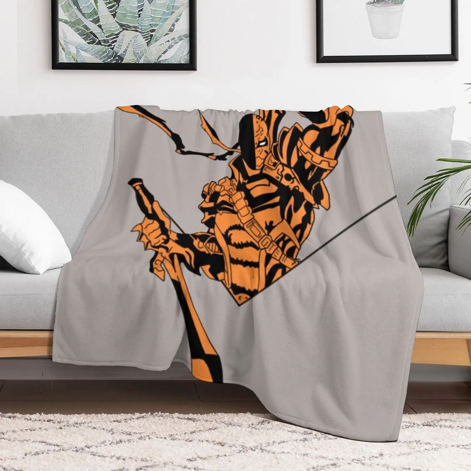 Deathstroke Slade Wilson Throw Blanket valentine gift ideas Comforter Blankets