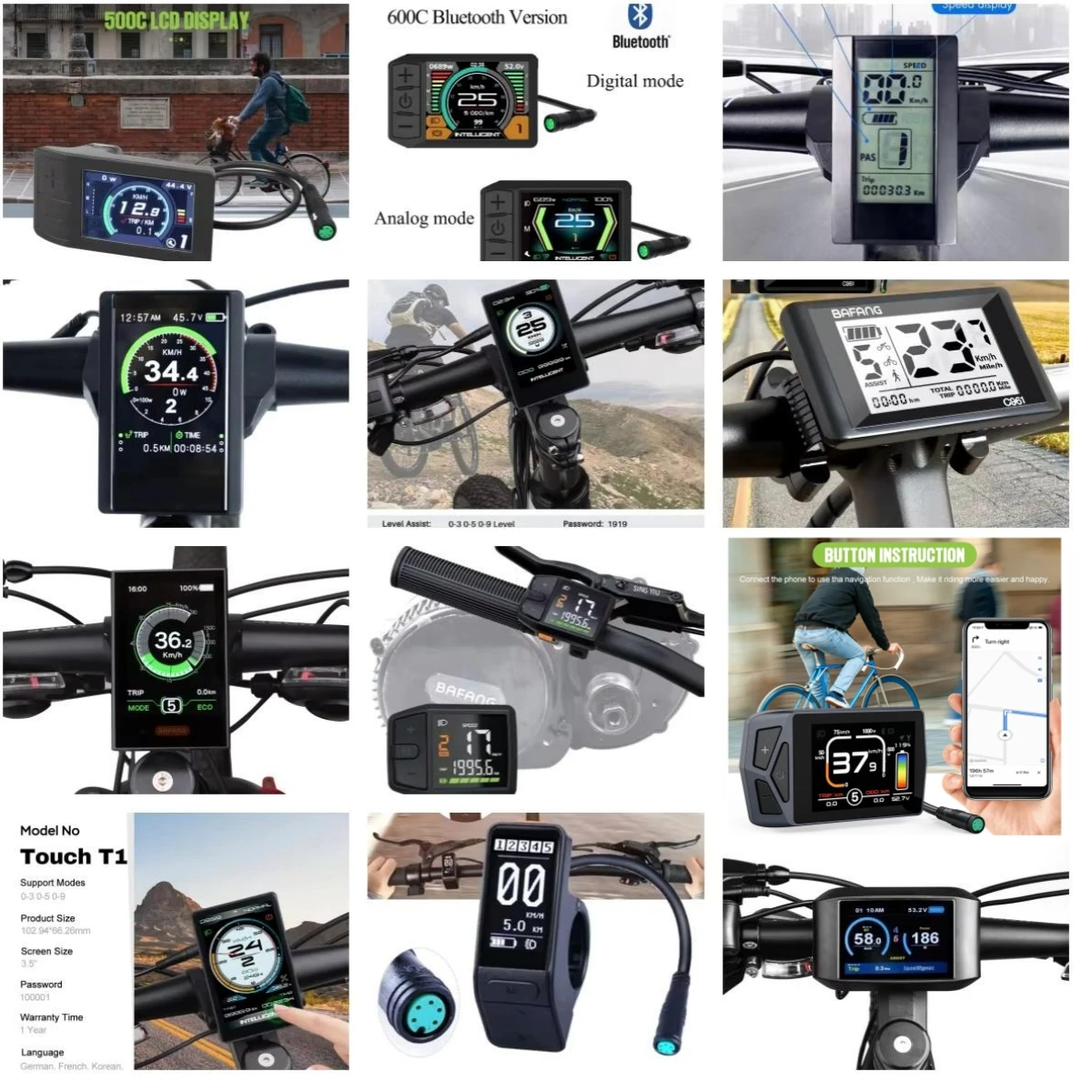 Cycling Gear Display - Indikator Layar HDMI E-bike P860C P850C