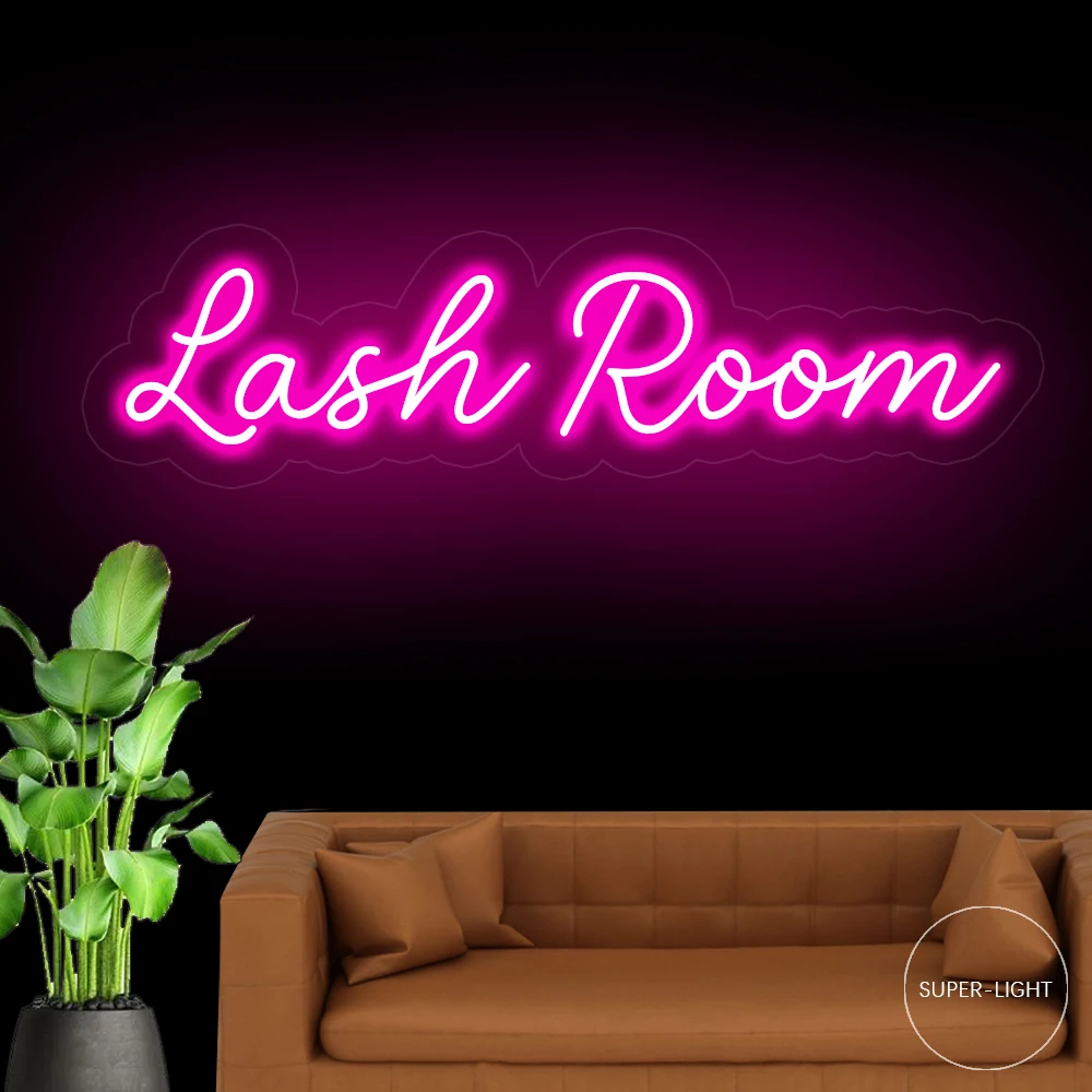 

Lash Room 80x23cm Custom LED Neon Sign Beauty Salon Beauty Room Neon Light Wall Decor Hair Nail Room Salon Studio Lashes Decor