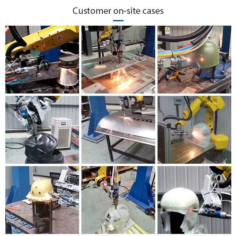 1500W de alta eficiência 3D 6 Aixs Fanuc robô cortador a laser automático 3D robô máquina de corte a laser para capacete
