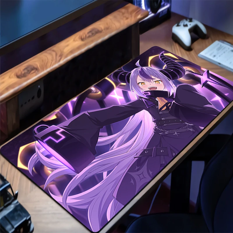 

Коврик для мыши H-hololive La Darknesss, расширенный игровой коврик для мыши с прошитыми краями, настольный коврик, нескользящая основа, коврик для компьютерной клавиатуры