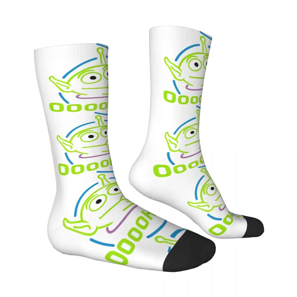 Oooohhhhhh! Alien Socks Gothic Stockings Couple Comfortable Running Sports Socks Autumn Graphic Anti Sweat Socks