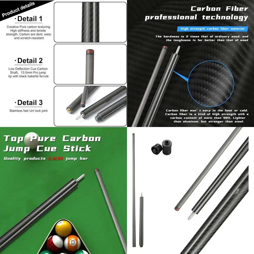 

Carbon Fiber Billiard Cue Stick - High-Quality Pool Cue