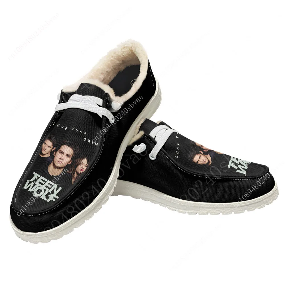 Teen Wolf Stiles Stilinski Casual Shoes Plush Flat Shoe Men Woman Breathable Casual Outdoor Lightweight Footwear Custom Shoe