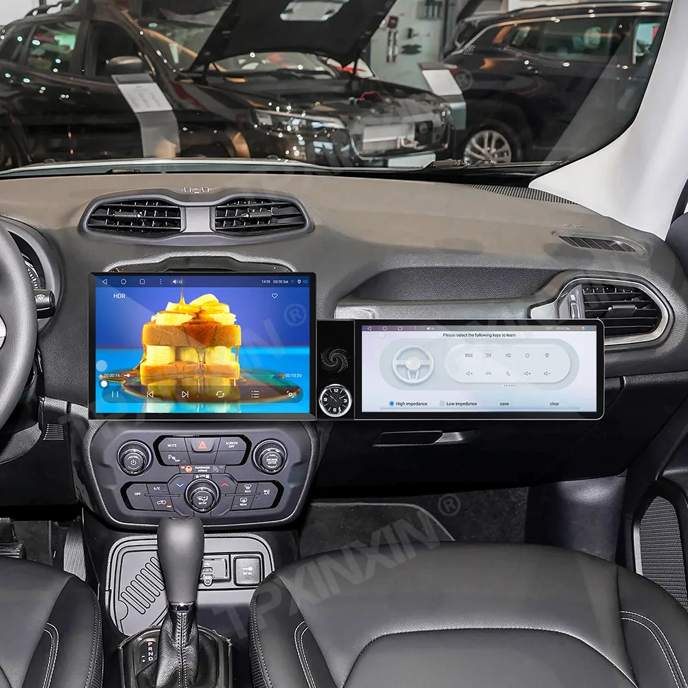 Different Type Dual Screen Car Radio For Jeep Cherokee 2015-2023 Car Multimedia Video Player GPS Navigation Carplay Head Unit