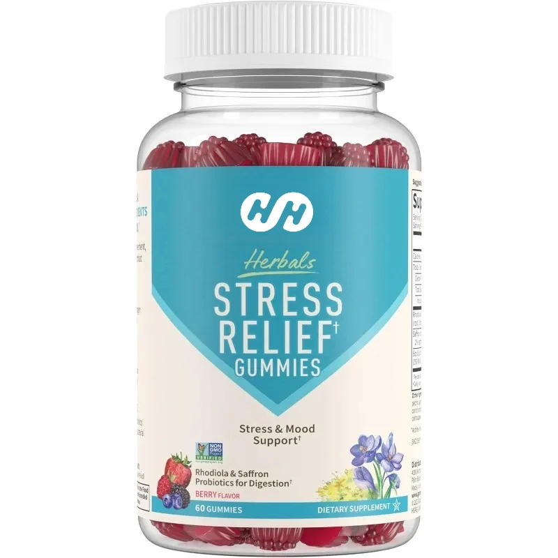 

Мягкие конфеты с родиолой розовой и шафраном, пребиотиками и пробиотиками для поддержки пищеварения - без ГМО, без глютена, кошерные.