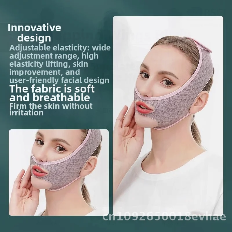 Zhuo Chen Dunne Volledige Gezicht V-Lift Masker Gezicht Carving Bandage Niet-elektrische Gezicht Afslanken Tool voor Algemene Gezichtsfitness