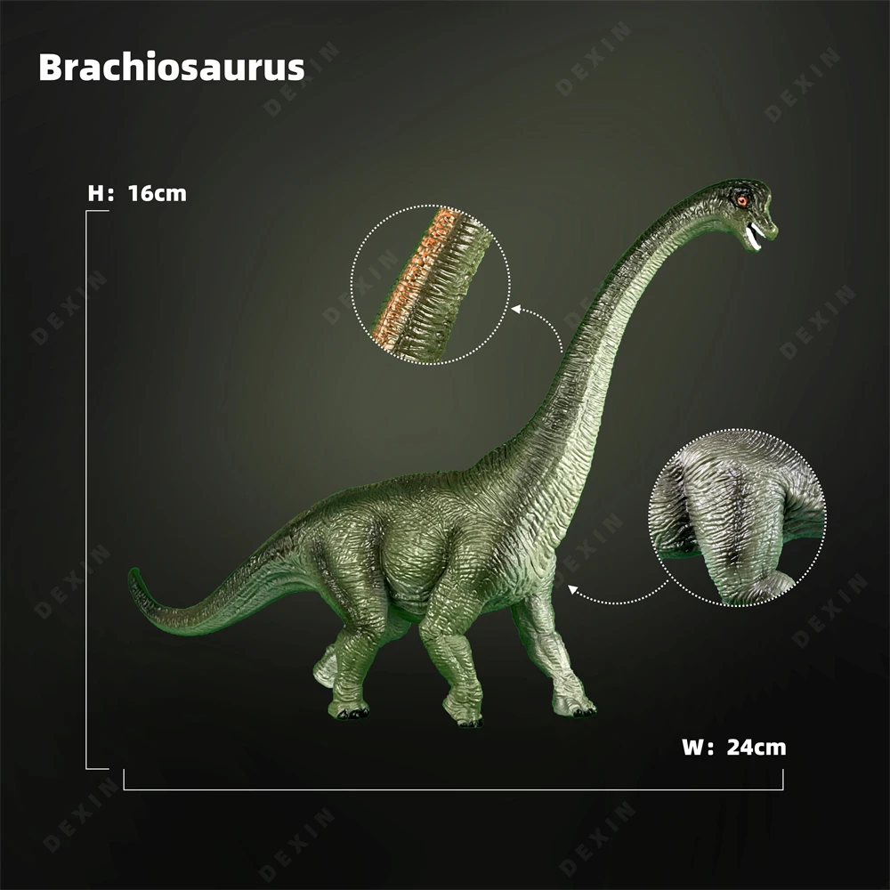 Jurassic Park Movie New Jurassic Brachiosaurus Static Model Animal Decoration Collect Halloween Christmas Birthday Gift KidsToy