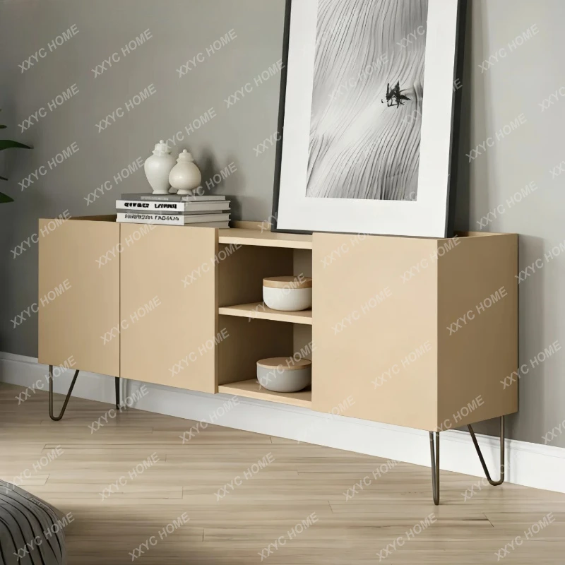 minimalist dining side cabinet, paint, porch cabinet,  light luxury tea cabinet
