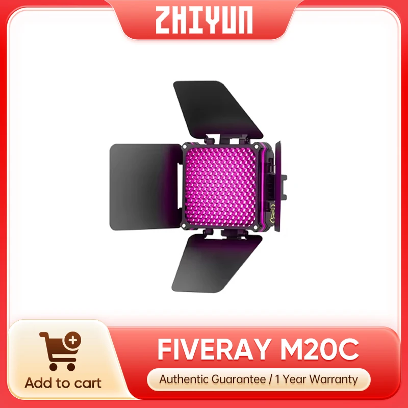 ZHIYUN FIVERAY M20C RGB M20 Bi-color 20W LED Video Light Photography Lighting Fill Lamp App Control for Photo Studio Filming