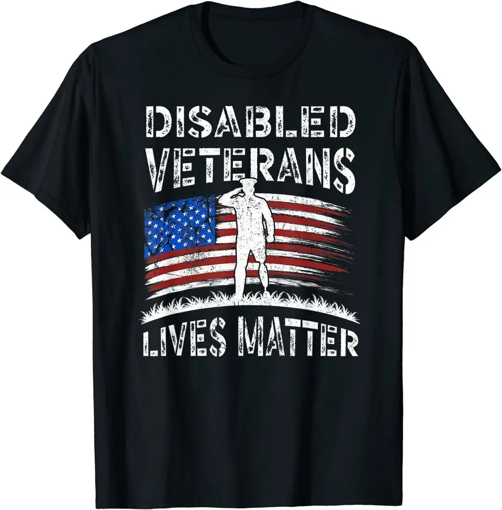 NEW LIMITED Disabled Veterans Combat American Design Gift Idea Tee T-Shirt S-3XL