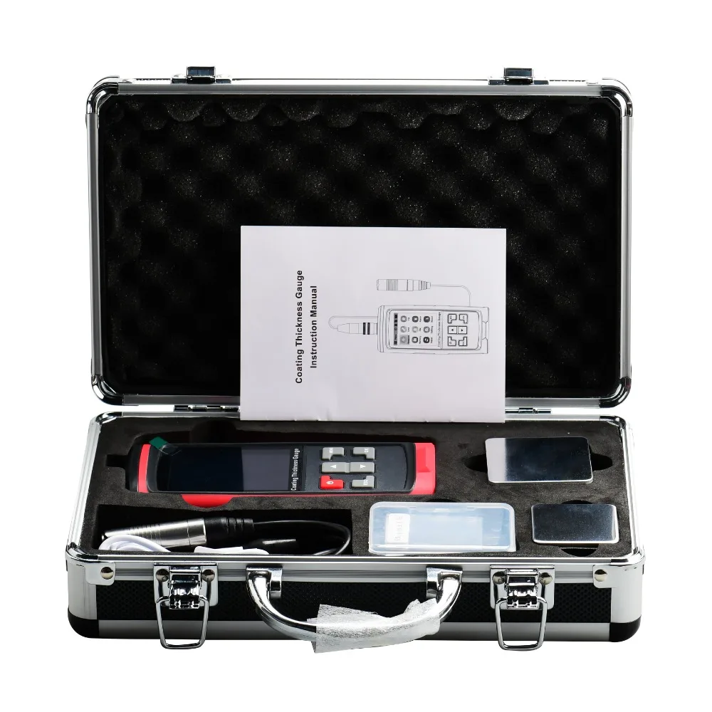 Portable Coating Thickness Gauge Tester Menu-style Operation with High-definition Display for Manufacturing/Chemical Industries
