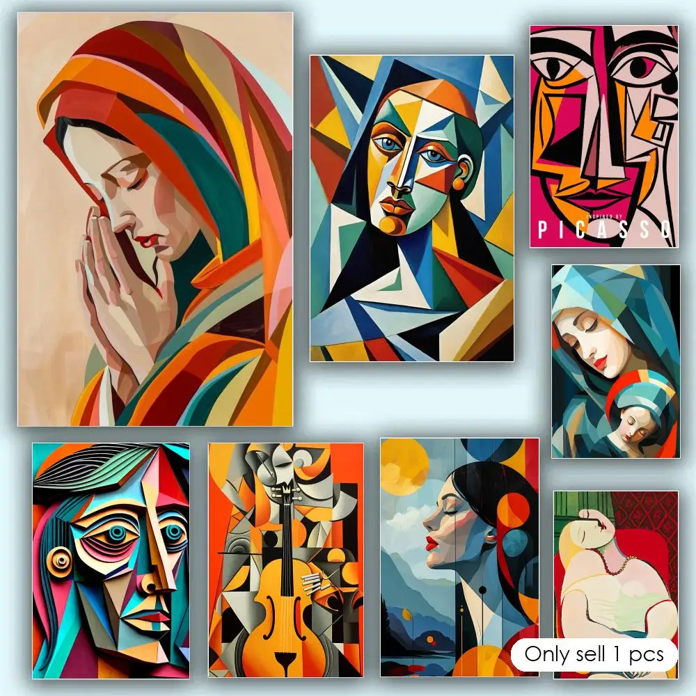 Picasso Chic Clear Printing Wall Sticker Even Coating Crisp Detail Guest Bedroom Poster