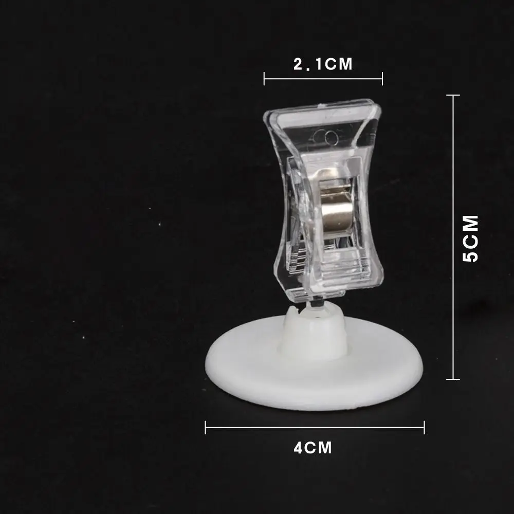 Creative Adjustable Photo Clip Holder Multi-size Transparent Postcard Holder Desktop Message Holder School Office