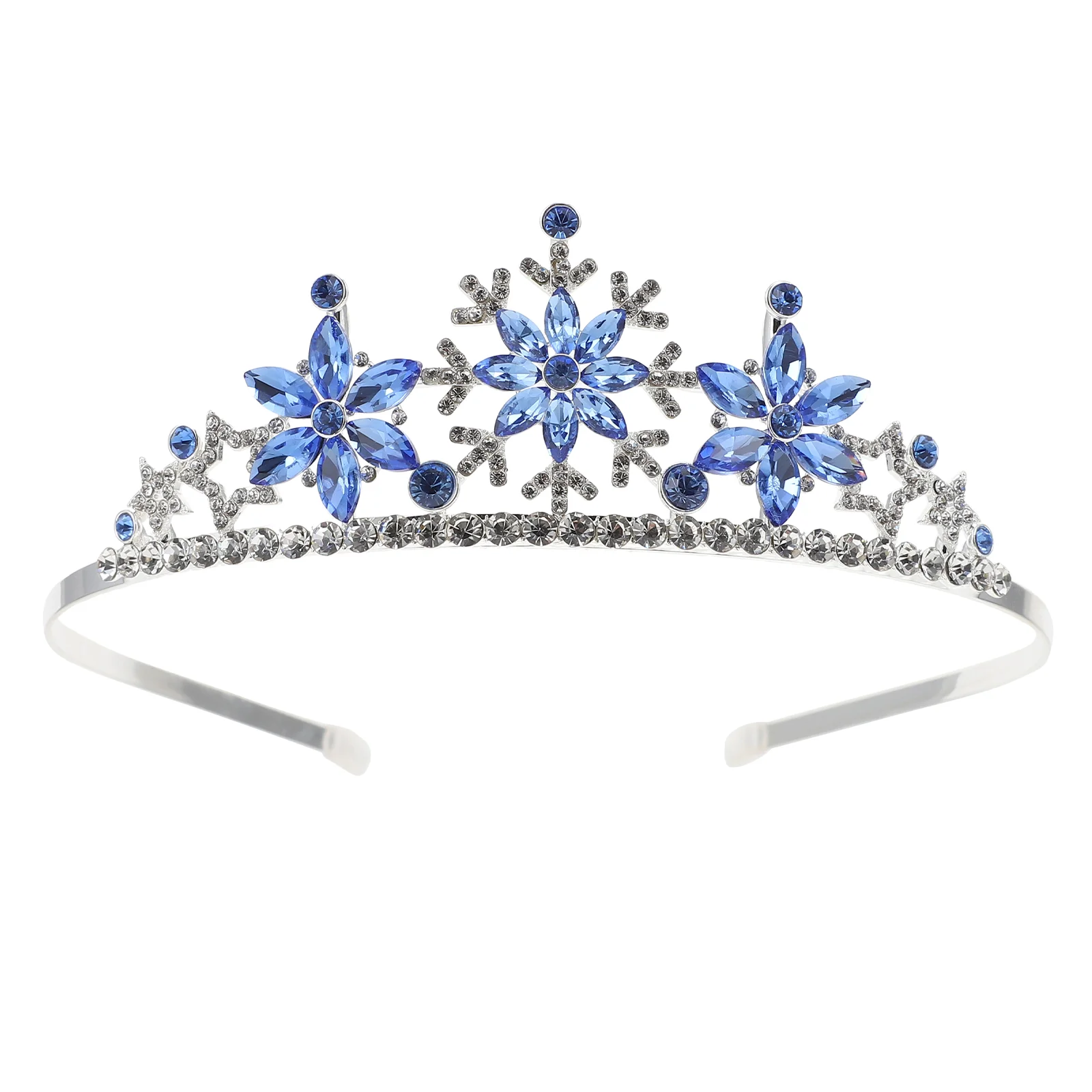 

Children's Crown Headband Delicate Headdress Snowflake Hairbands Role Play Halloween Headbands Chic Tiara Hairpin Kids