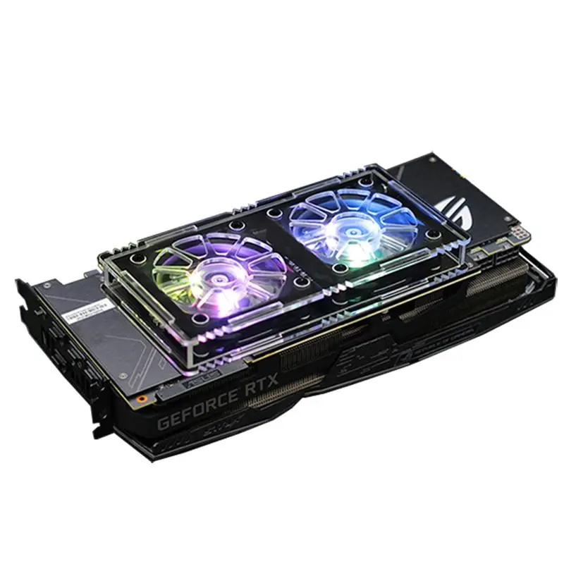 Graphics card backboard radiator RTX3090 graphics card backboard cooling fan 3070 3080 graphics memory cooling radiato