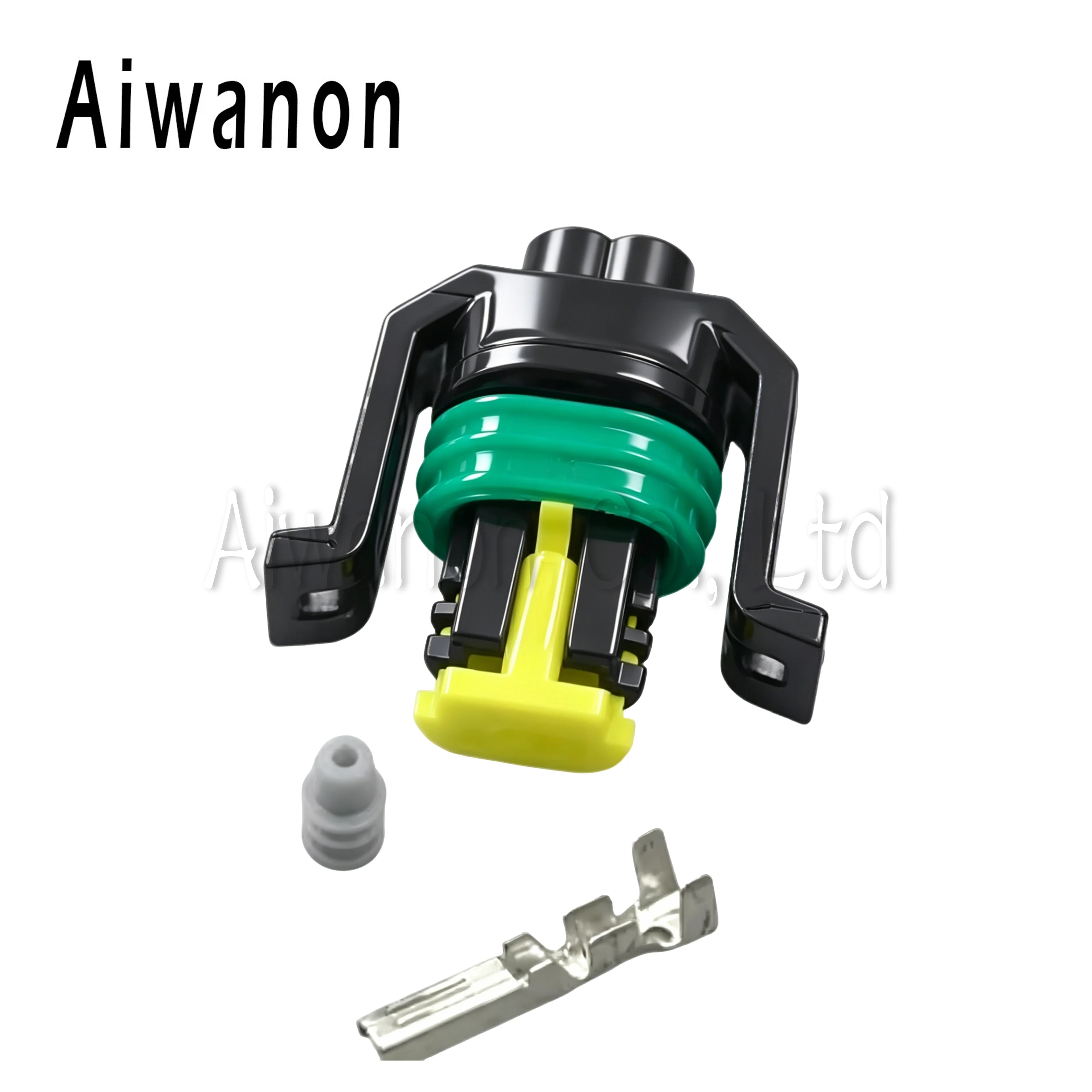 1 Set 2 Pin 444040-2 Auto Fuel Injector Socket Electrical Connectors Waterproof Female Wire Harness Plug