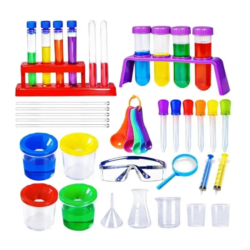  37Piece Plastic Science Experiments Set for Basic Observation Activities