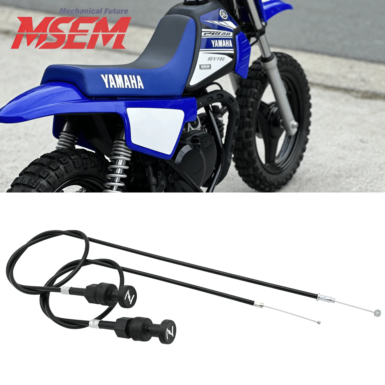 Carburetor Choke Cable 940mm 760mm Push Pull Throttle Choke Cable For Yamaha PW50 PW80 Dirt Bike Motocross Motorcycle Universal