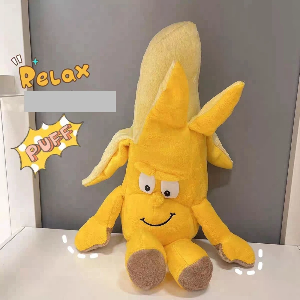 26CM Banana Strawberry Creative Plush Toy Ugly Instagram Cute Funny Doll Ornaments Take Photos To Send Children Birthday Gifts