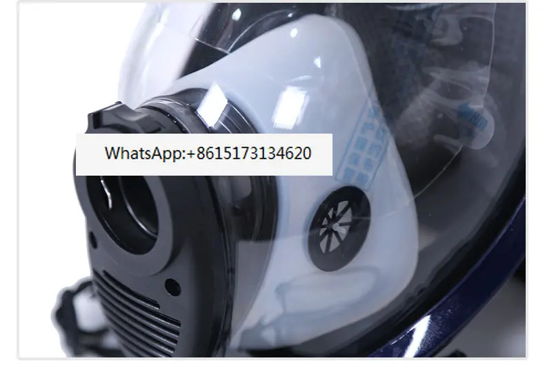 Positive pressure air respirator accessories, face mask, large field of view silicone image 6