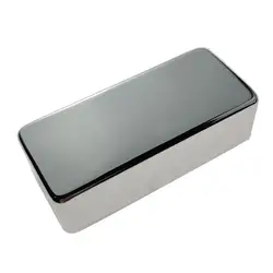 1pc Mini Brass Humbucker Pickup Cover No Hole for Guitar Accs Durable Chrome