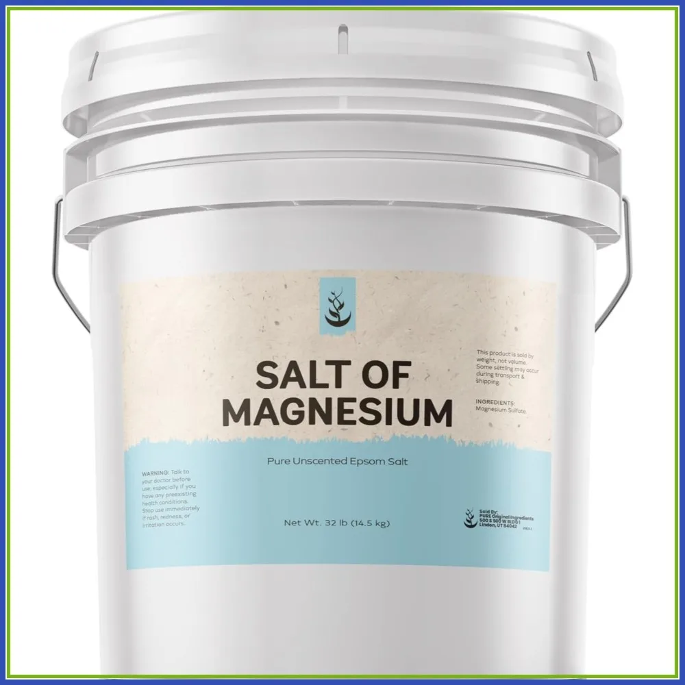 

Pure Epsom Salt (3.5 Gallon) Unscented Natural Skin Scrub for Soaking