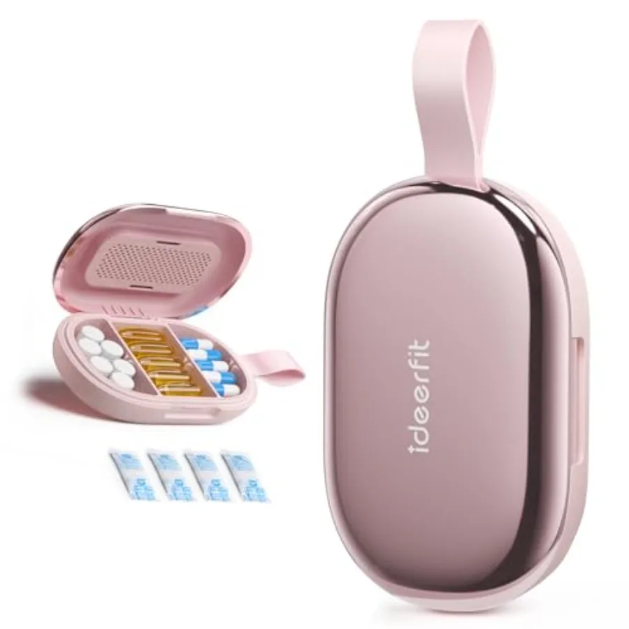 

Travel Pill Organizer, Adjustable 3-6 Compartments Portable Pill, Small Pill Daily Medicine Container, Moisture Proof Stoe, Dry