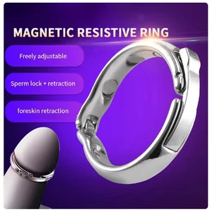 Cincin Ayam Tindik Magnetik Cincin Penis Pria Cincin Penis Perbudakan Testis Cincin Ejakulasi Tertunda Mainan Seks Stimulasi Penis untuk Gay 8 cincin logam penis penjualan terbaik - №