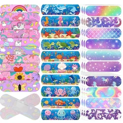 Cartoon Band Aid bandagens adesivas para crianças, bonito ferida vestir patch, Curita primeiros socorros pele fita, adesivo de gesso, 10pcs por conjunto