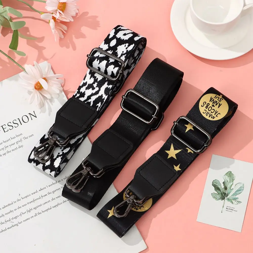 Adjustable Nylon Bag Strap Woman Colored Straps for Crossbody Messenger Shoulder Bag Accessories Embroidered Belts Straps