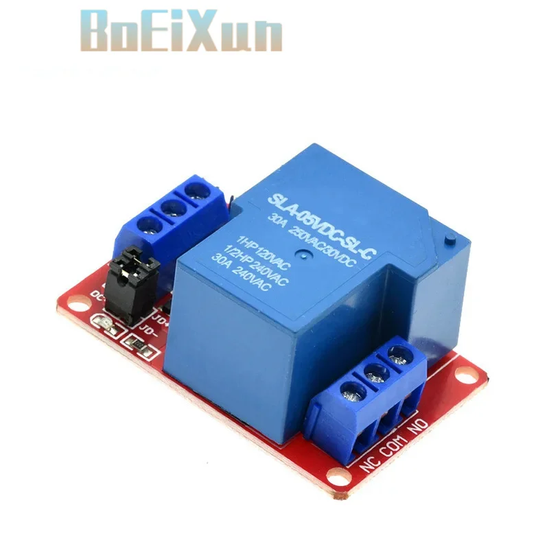 DC 5V 12V 24V 30A High Power 1 Channel Relay Module With Optocoupler Isolation Board High Low Level Trigger Relay for Arduino