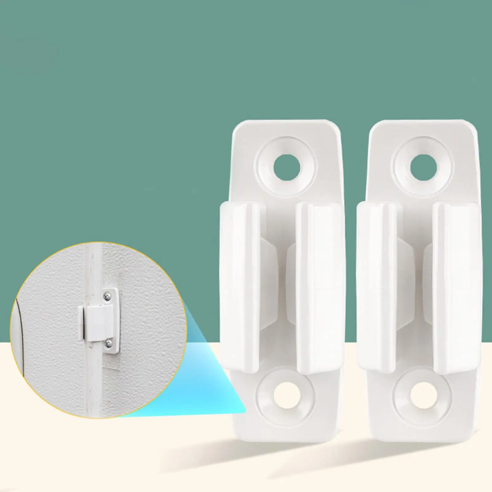 

RV Awning Crank Handle Brackets Clips Mounting Clamp Fixed Holder for Camper Sunshade Frame Accessory