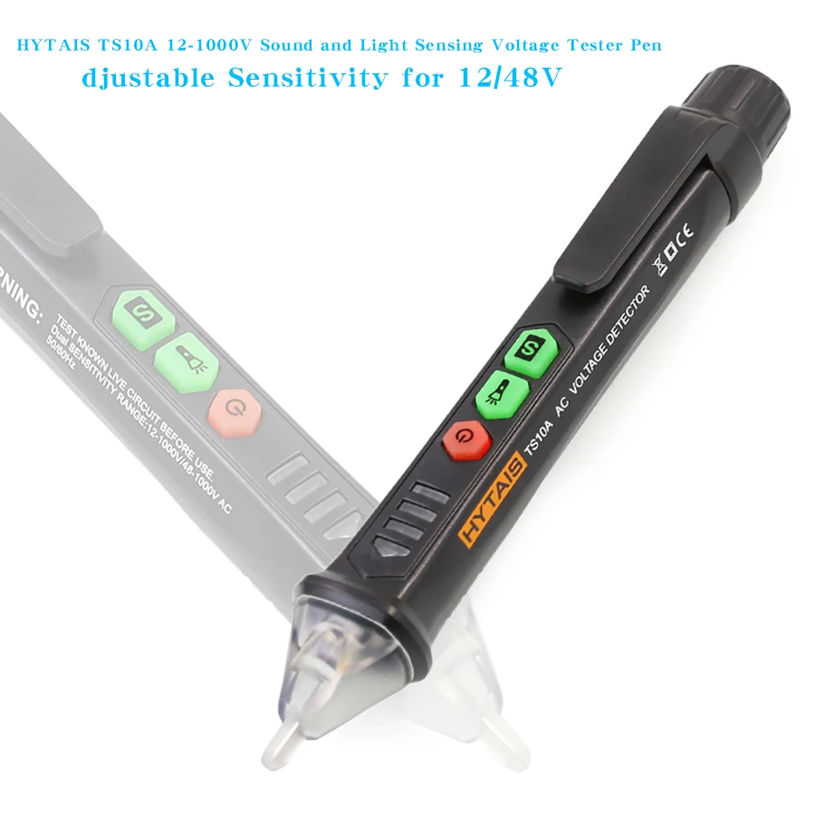 HYTAIS Non-Contact Voltage Tester Pen, Detects Live and Neutral Wires, High Voltage Tester, Detects AC Voltage up to 1000V