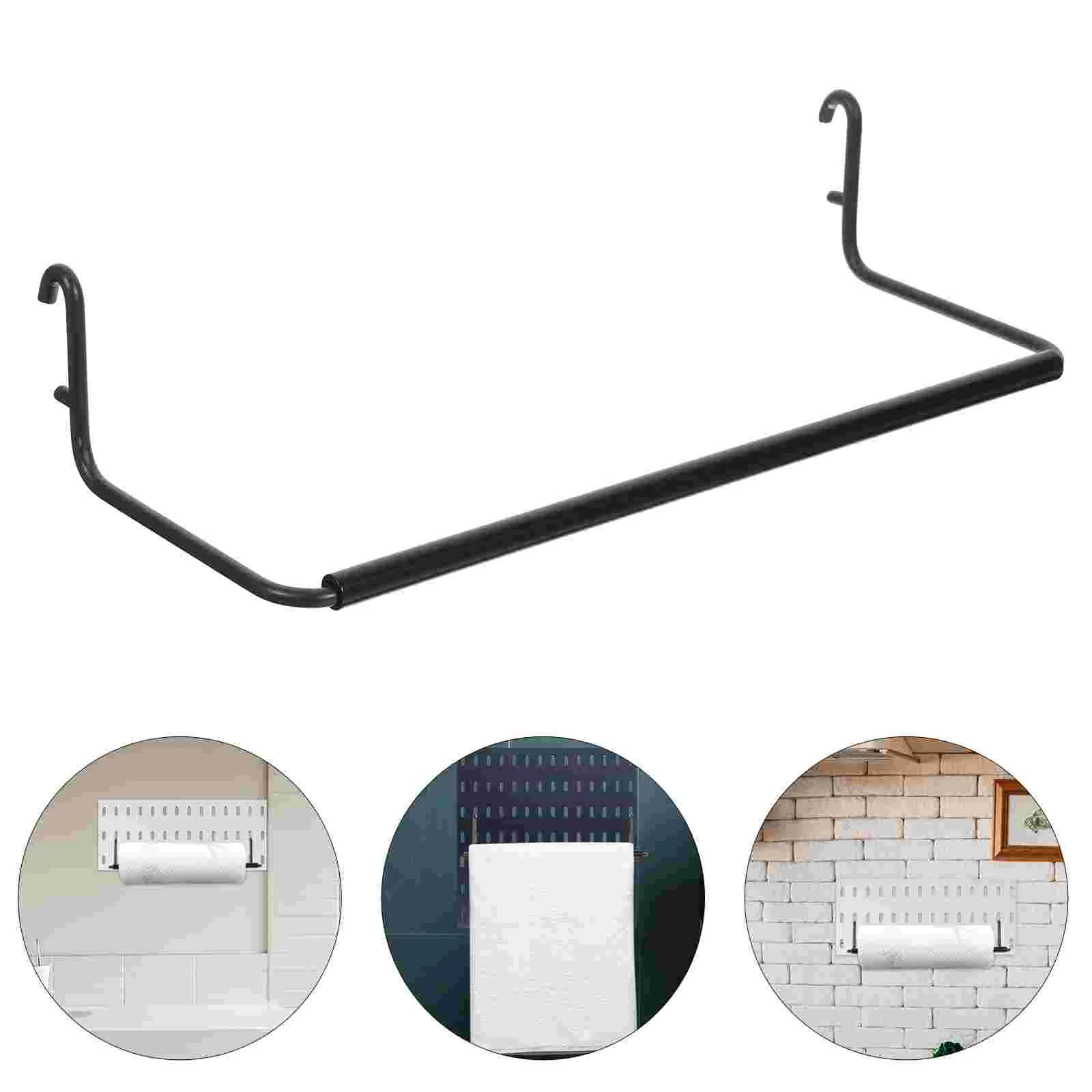 

Roll Holder Towel Hangers The Paper Metal Pegboard Hooks Stainless Steel for Office