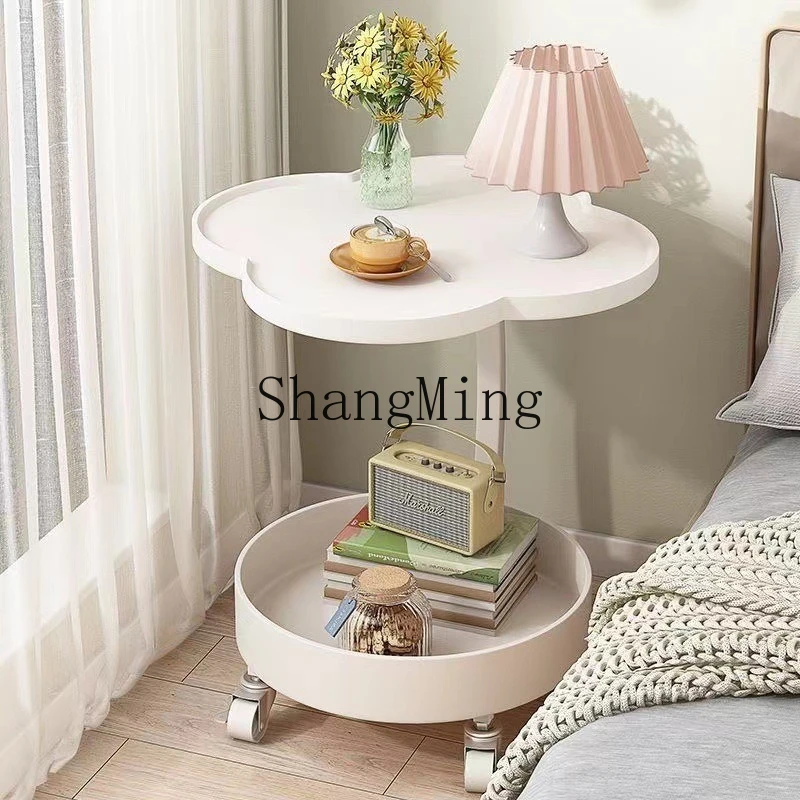 

SM cream wind sofa side few household removable bedside rack small apartment coffee table
