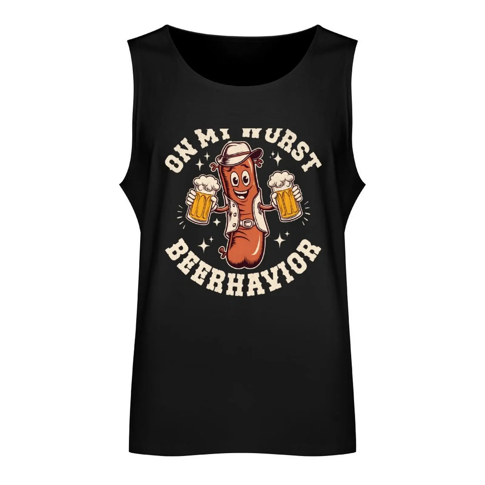 On My Wurst Behavior - Oktoberfest 2024 Tank Top men gym clothing Men's sleeveless