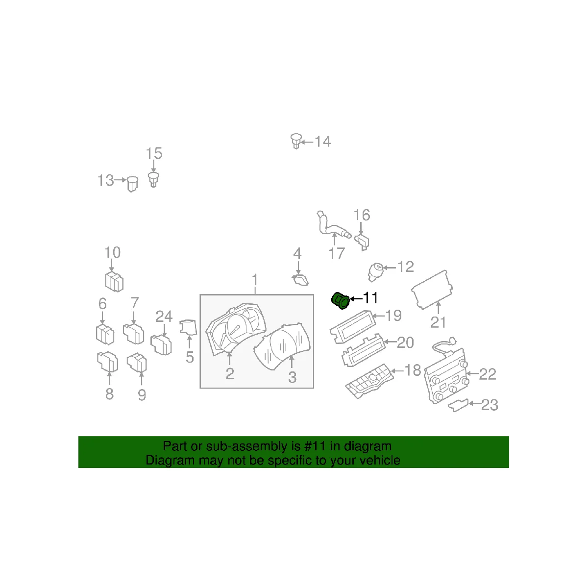 

25150-1LB0A Car One Button Ignition Starter Switch for Nissan Maxima Altima Murano 2008-2014 Push Starter Switch Button