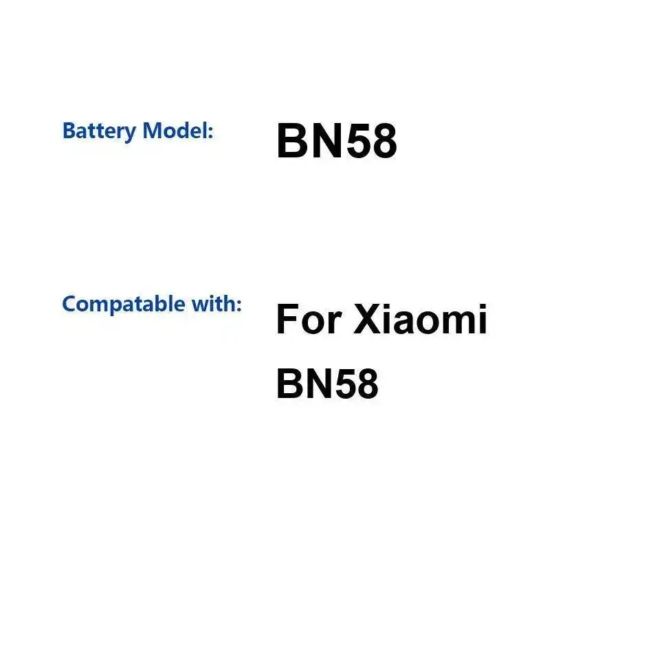

5160 мАч для стабильного аккумулятора мобильного телефона Xiaomi BN58