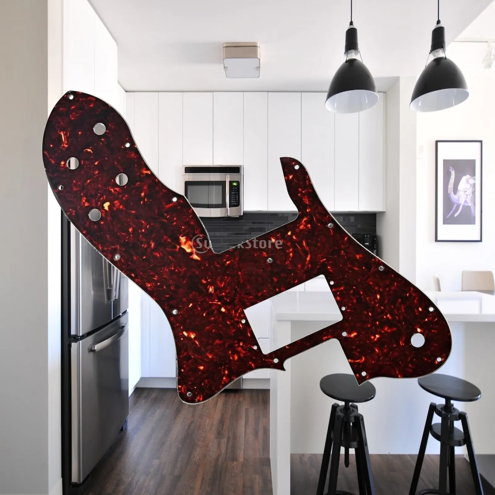 Guitar Pickguard Glossy Instrument Accessory Shielding for Luthier