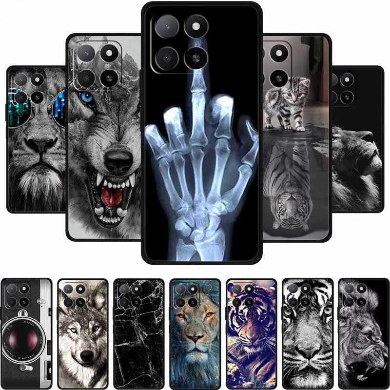 Pour Honor X8b Coque HonorX8b X 8 b Coque antichoc noir Silicone Coque arrière souple pour Honor X6b Play 9A X5b Plus Coque de téléphone