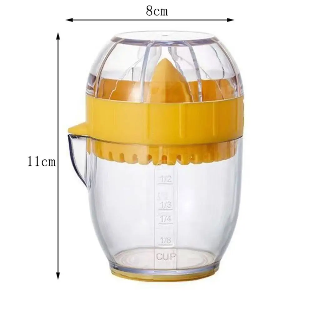 كوب عصير بلاستيكي للأطفال ، صانعة عصير ، معصرة برتقالية يدوية صفراء ، عصارة ليمون صغيرة ، من من من الخارج ، من من من الخارج #6