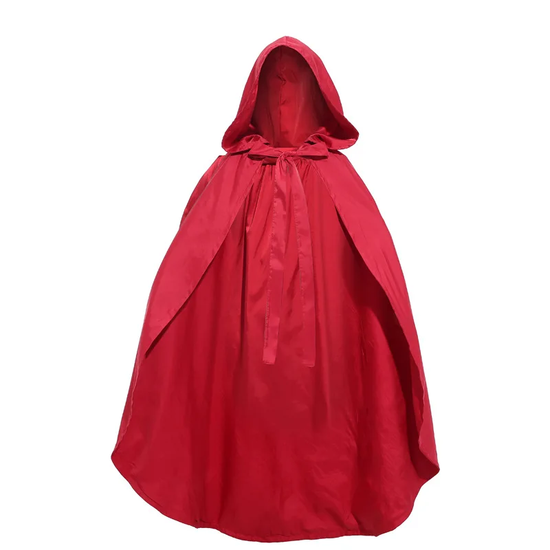 Cartoon Character Red Hat Cosplay Red Cloak Costume Kids Carnival Party Halloween Wolf Grandma