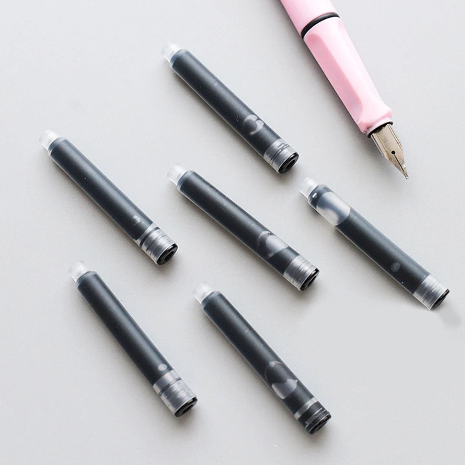 20pcs Universal Erasable เปลี่ยนได้ Fountain ปากกาเติมหมึกตลับหมึกสำหรับ Home โรงเรียนอุปกรณ์สำนักงาน