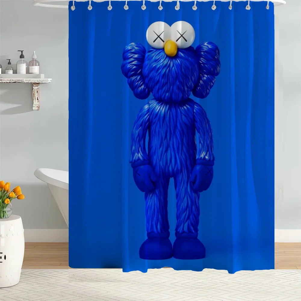 Home Bathroom Shower Curtain Tentacles Kaws Shower Curtains for Bathroom Accessories Set Waterproof Bath Curtain and Anti-mold